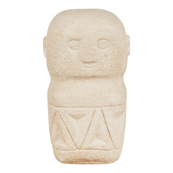 Rootzin sementtien sisustus - sementtikoriste - beige veistos - ainutlaatuinen ilme - 5,5 cm x 5,5 cm x 10 cm