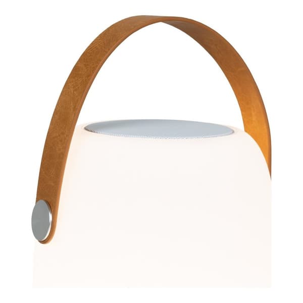 Rootz Cardiff LED -lampa - uppladdningsbart ljus - Bluetooth -högtalare - Portable - 18cm x 18 cm x 21cm