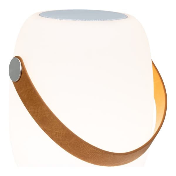 Rootz Cardiff LED -lampa - uppladdningsbart ljus - Bluetooth -högtalare - Portable - 18cm x 18 cm x 21cm