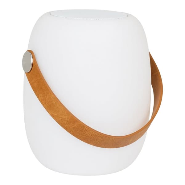 Rootz Cardiff LED -lampa - uppladdningsbart ljus - Bluetooth -högtalare - Portable - 18cm x 18 cm x 21cm