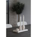 Pikkukuva 4 / 8: Rootz Tealight Holder -sarja - Travertine -kynttilänjalka - luonnonkivi - 7cm x 7cm x 4,5 cm - tyylikäs kodinsisustus