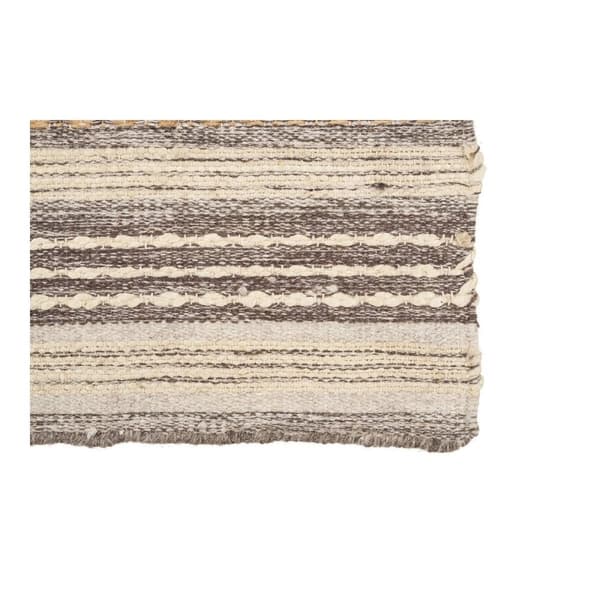 Rootzin käytävä juoksija - käsin kudottu matto - luonnollinen/norsunluu - juutti villasekoitus - lisää lämpöä - 80 cm x 180cm