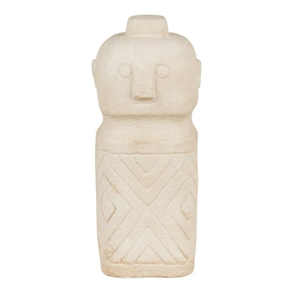Rootz Cement Decoration - Cement Ornament - Dekorativ accent - Unik design - 6,5 cm x 6,5 cm x 15 cm