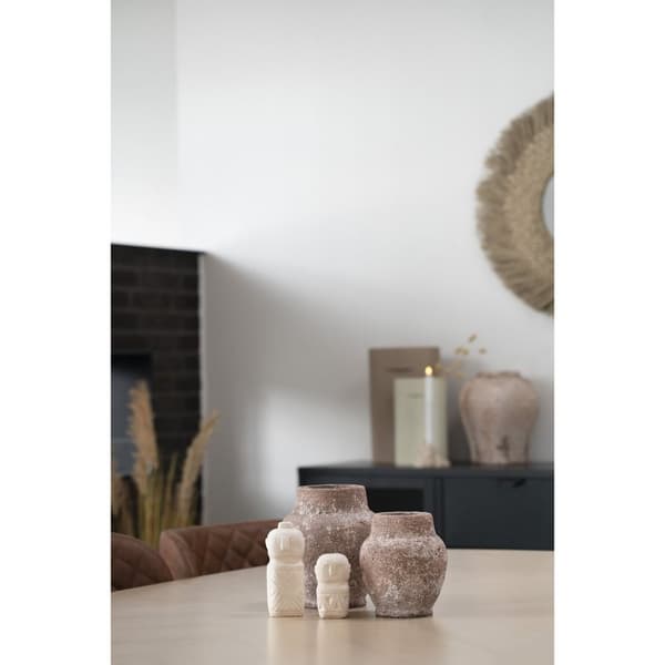 Rootz Cement Decoration - Cement Ornament - Dekorativ accent - Unik design - 6,5 cm x 6,5 cm x 15 cm