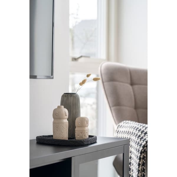 Rootz Cement Decoration - Cement Ornament - Dekorativ accent - Unik design - 6,5 cm x 6,5 cm x 15 cm