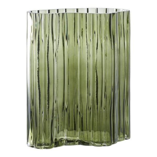 Rootz Modern Glass -maljakko - Koristeellinen maljakko - Kukkapidike - Ainutlaatuinen muotoilu - 21x12x26,5 cm