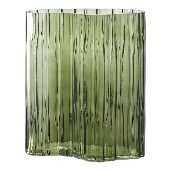 Rootz Modern Glass -maljakko - Koristeellinen maljakko - Kukkapidike - Ainutlaatuinen muotoilu - 21x12x26,5 cm