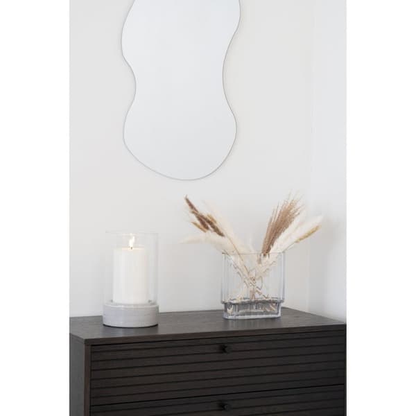 Rootz Clear Glass Vase - Flower Holder - Dekorativ vas - Versatile Decor - 20x9x19.5 cm