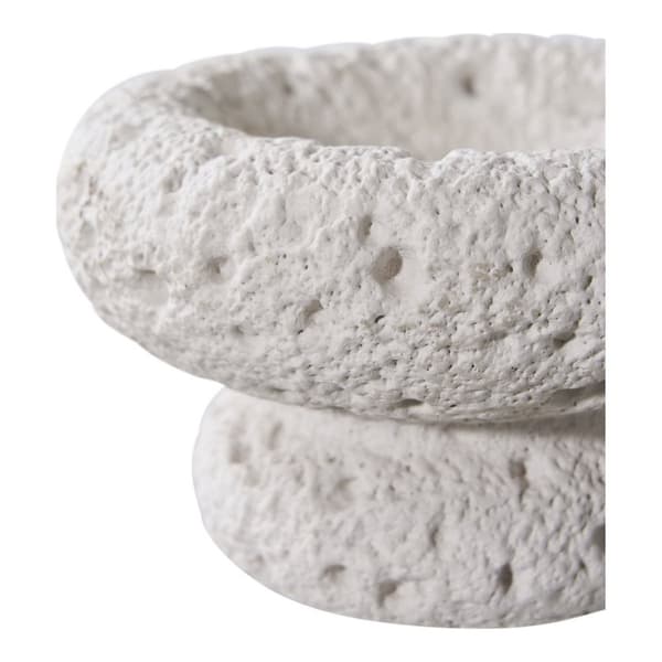 Rootz 2 -osainen asetettu kynttilänjalastaja - sementti kynttilänjalusta - harmaa kynttilakkuri - kestävä ja tyylikäs - 10,51 cm x 10,51 cm x 6,87cm