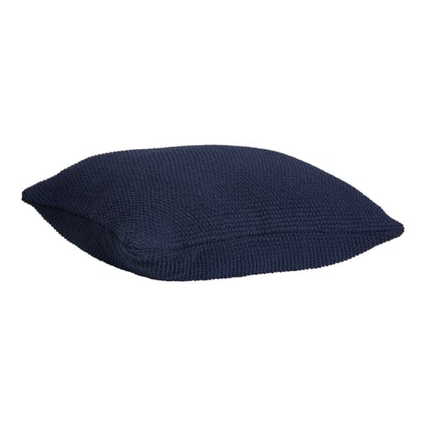 Rootz Cushion Dark Blue - Återvunnen bomullskudde - Miljövänlig kudde - Hållbart material - 45 cm x 45 cm