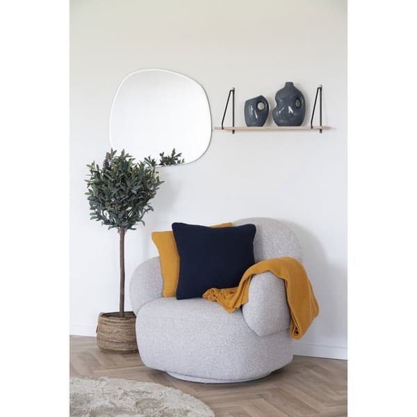 Rootz Cushion Dark Blue - Återvunnen bomullskudde - Miljövänlig kudde - Hållbart material - 45 cm x 45 cm