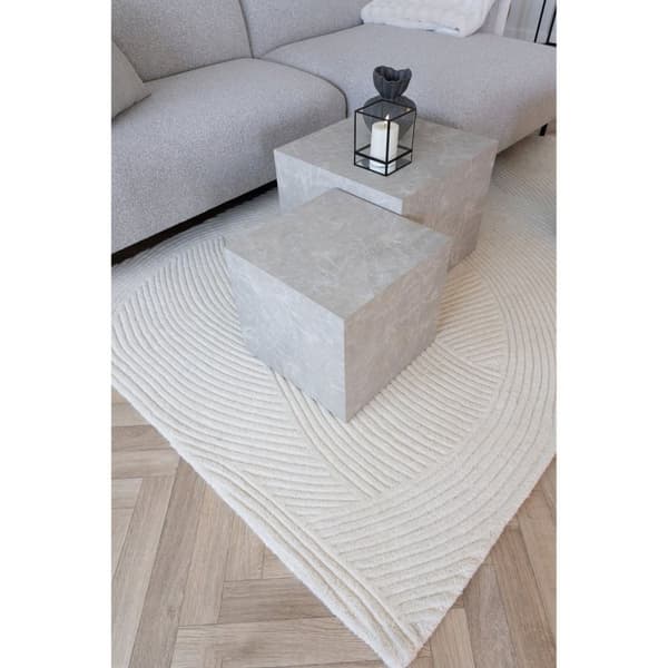 Rootz Hand Tufted Rug - Norsunluu matto - Beige -villamato - Ylellinen lämpö - 160 cm x 230cm x 1cm