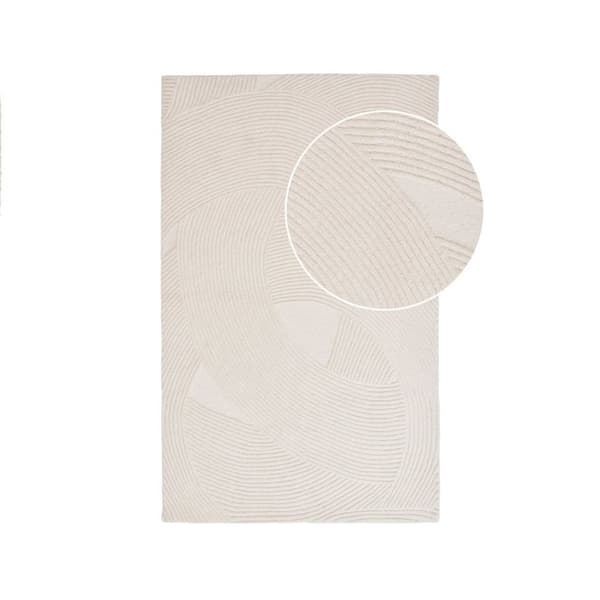Rootz Hand Tufted Rug - Norsunluu matto - Beige -villamato - Ylellinen lämpö - 160 cm x 230cm x 1cm