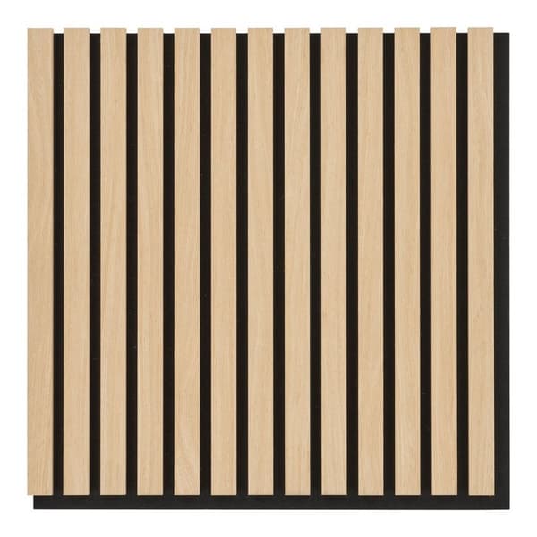 Rootz Acoustic Panel - Sound Absorber - Noise Reducer - Förbättrar Acoustics - 52 cm x 52 cm x 2,2 cm Oak Look Wood Faneer