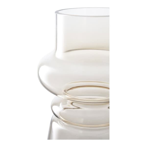 Rootz Glass Vase - Smoked Brown Vase - Glass Jar - Elegant Home Decor - 15cm x 15 cm x 31 cm