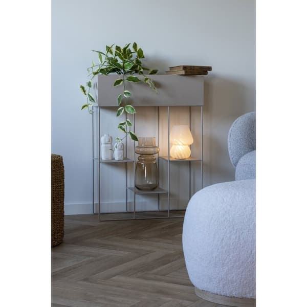 Rootz Glass Vase - Smoked Brown Vase - Glass Jar - Elegant Home Decor - 15cm x 15 cm x 31 cm