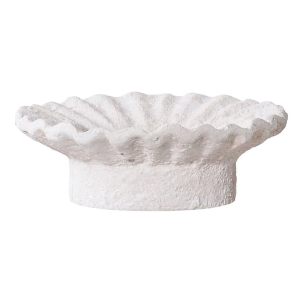 Rootz Candle Holder Set of 2 - Cement Holder - White Ceramic Holder - Stylish Decor - 11.12cm x 11.12cm x 4.37cm