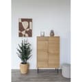 Miniatyrbild 6 av 7: Rootz Glass Vase - Ceramic Flower Holder - Brown Decorative Piece - Hållbar & stilfull - Ø16cm x 23 cm
