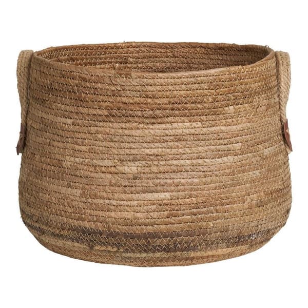 Rootz bananblad naturliga korgar - dekorativ förvaring - vävda containrar - miljövänligt - 30,54 cm x 30,54 cm x 21,53 cm