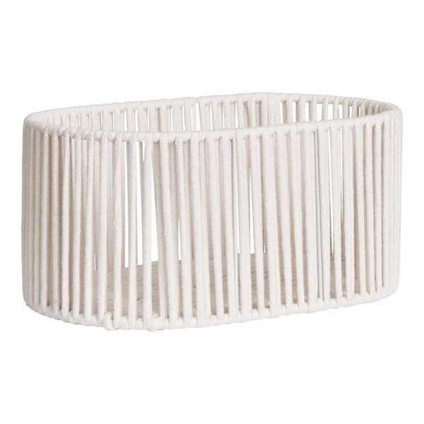 Rootz 2 -bituppsättningar korgar - förvaringsbehållare - Organiserande fack - Hållbar bomull och metall - off -white - 2125,5 cm x 1618 cm x 3238 cm