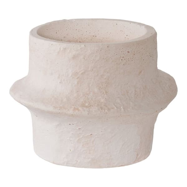 Rootz Cement -kynttilänhaltijajoukko - Valkoinen - keraamiset kynttilänjalat - tyylikäs sisustus - 10,81 cm x 10,61 cm x 8,22 cm