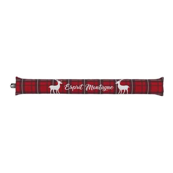 Boudin Bas de Porte "Heidi" 80cm Grå &amp; Röd