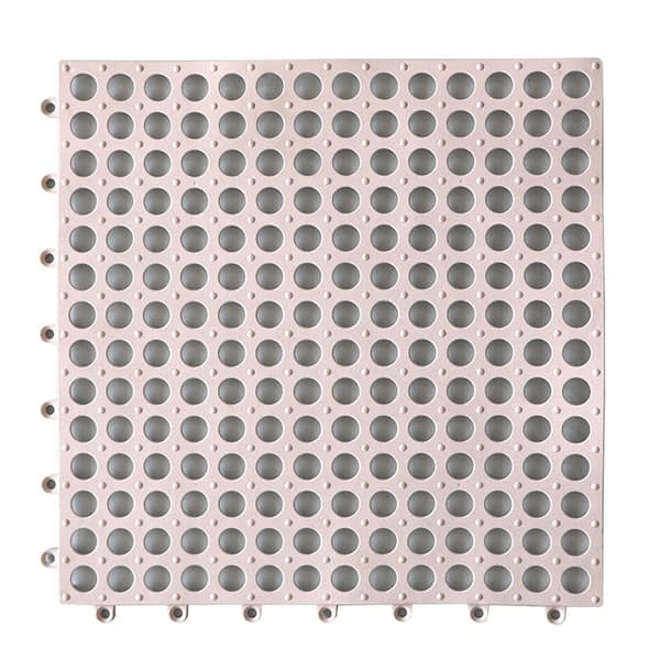 INF 12-pack halkfria avloppsbara diskställ Vit