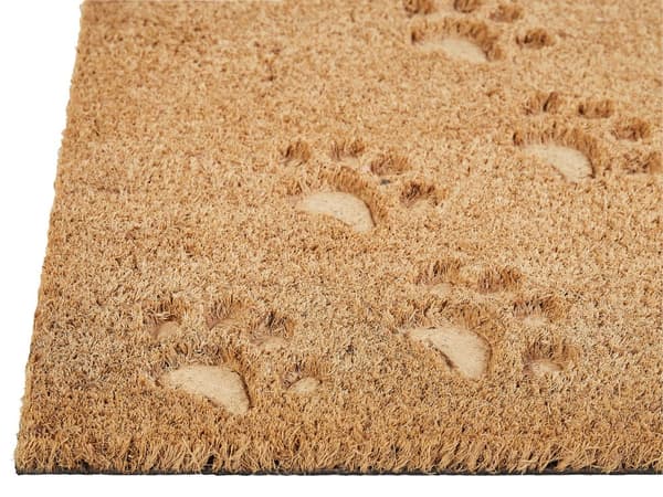 Dørmåtte Naturlig Kokosfiber med skridsikker PVC-bagside 40 x 60 cm Tekstmotiv Moderne Stil