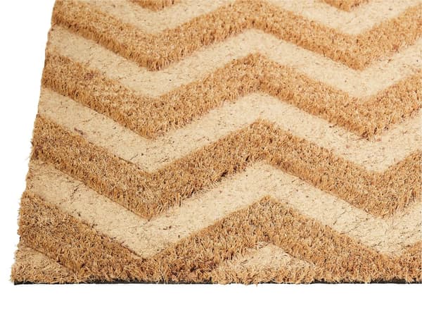 Dørmåtte Naturlig Kokosfiber med skridsikker PVC-bagside 40 x 60 cm Tekstmotiv Moderne Stil