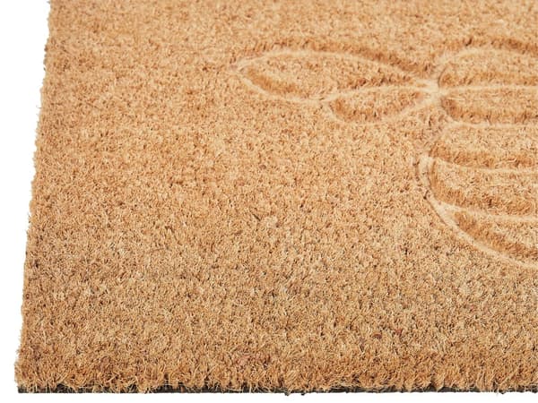 Dørmåtte Naturlig Kokosfiber med skridsikker PVC-bagside 40 x 60 cm Tekstmotiv Moderne Stil