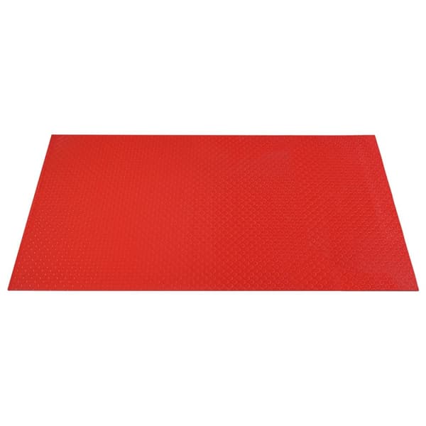 Vandtæt skridsikker gulvmåtte, holdbar PVC-konstruktion, stor størrelse 2 meter (6,56 fod),Rød