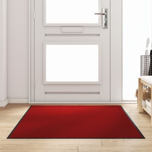 Röd Rektangulär Dörrmatta 120x180 cm