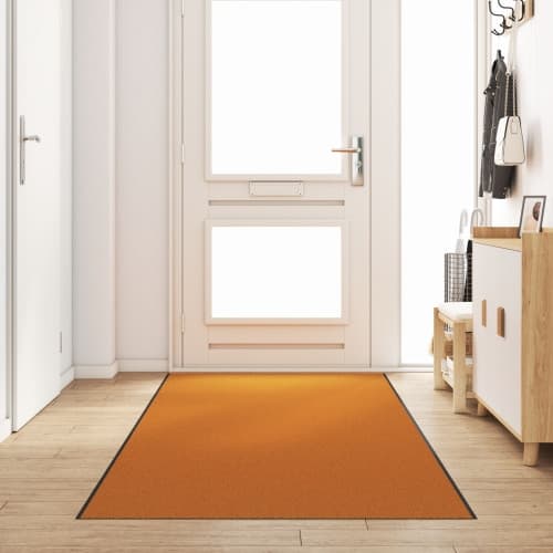 Dörrmatta som går att tvätta, Orange 120x400 cm