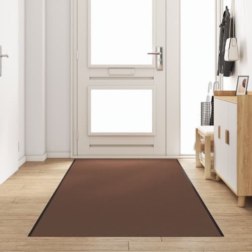 dörrmatta rektangulär brun 120x350 cm