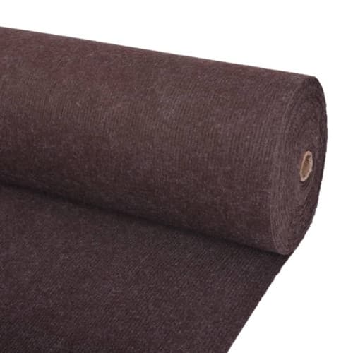 Mässmatta ribbad 1,2x10 m brun