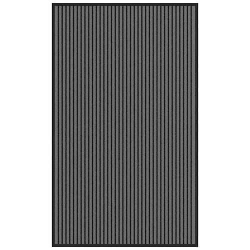 Dörrmatta rand svart och grå 90x150 cm