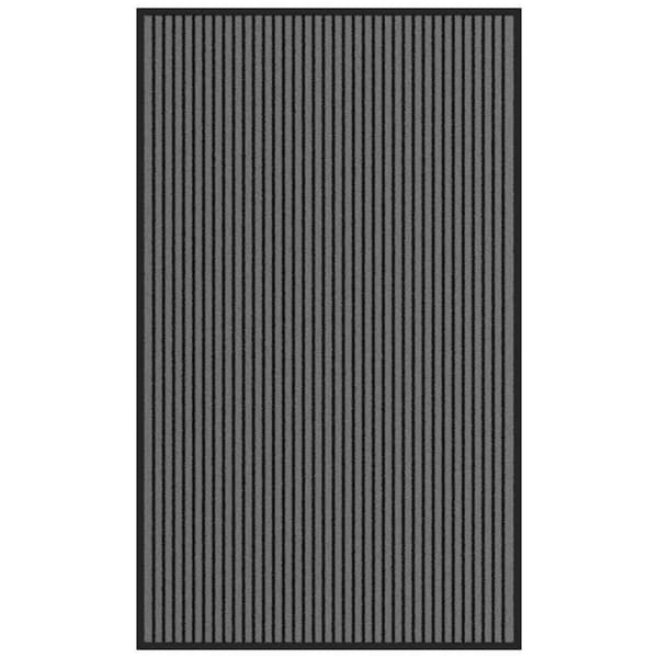 Dörrmatta rand svart och grå 90x150 cm
