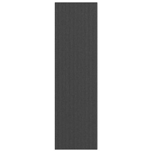 Dörrmatta rand svart och grå 115x400 cm