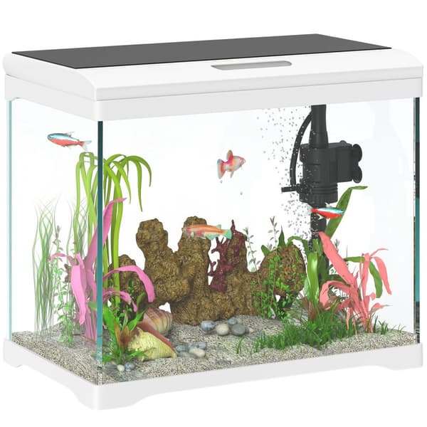 Rootz 17L Tropical Aquarium - Fish Tank - LED Light Aquarium - Nem vedligeholdelse - 35 cm x 21 cm x 31 cm