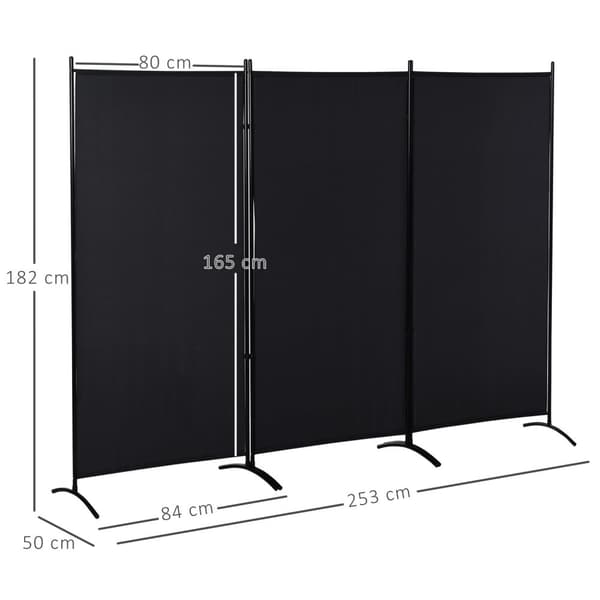 Rootz 3 Paneel Paravent Privacy Screen - huoneenjakaja - Sisätilojen ulkoilu - itsenäinen - 253 cm x 50cm x 182cm