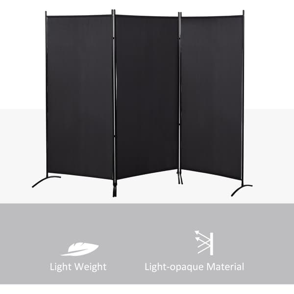 Rootz 3 Paneel Paravent Privacy Screen - huoneenjakaja - Sisätilojen ulkoilu - itsenäinen - 253 cm x 50cm x 182cm