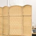 Miniatyrbillede 4 af 7: Rootz 4 Panel Paravent - Room Divider - Privatlivsskærm - Ingen samling nødvendig - 180 x 1,7 x 180 cm fyrretræ