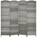 Miniatyrbild 1 av 6: Rootz 4 Panel Room Divider - Interior Paravent - Foldbar Privacy Screen - Hållbar tallram - 180 cm x 1,7 cm x 180 cm