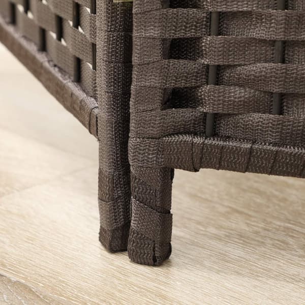 Rootz 4 Panel Foldbar Paravent - Room Divider - Privatlivsskærm - Holdbar og stabil - 160 cm x 1,6 cm x 170 cm