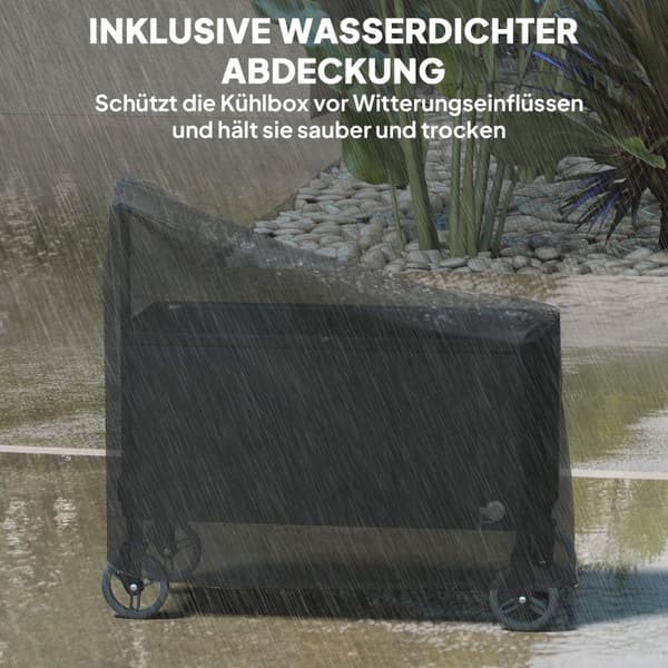 Rootz 76L kyld bil - mobil cool box - utomhuskylare - håller drycker kallt - 87x46x120cm