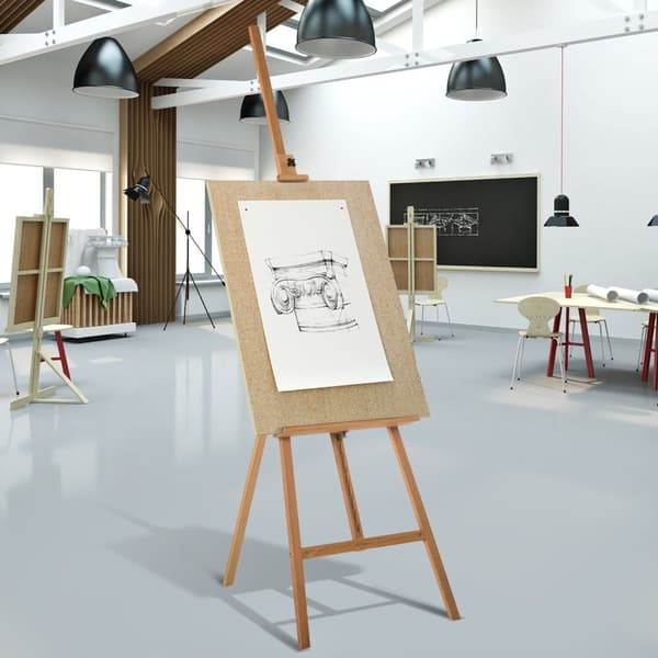 Rootz Justerbar staffelramme - Maleri Stand - Art Display - Natural Beech Wood - 65 cm x 68 cm x 230 cm