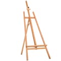 Miniatyrbillede 1 af 8: Rootz Justerbar staffelramme - Maleri Stand - Art Display - Natural Beech Wood - 65 cm x 68 cm x 230 cm