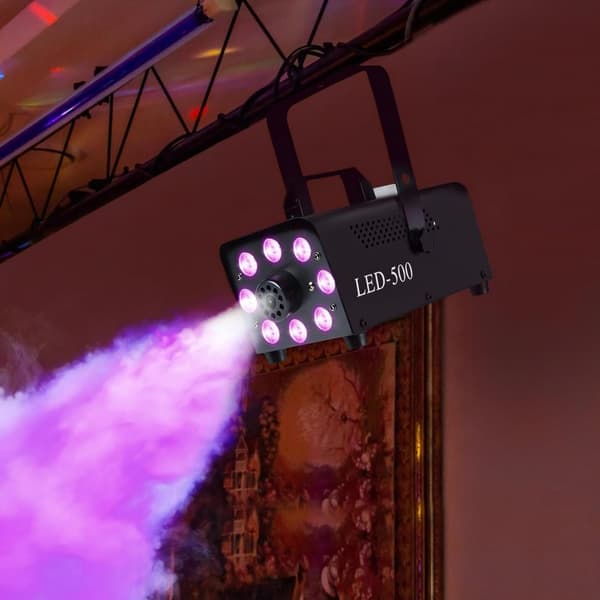 Rootz FOG Machine - Smoke Machine - Mist Maker - LED -farvefeffekter - Hangbar - 24 cm x 12 cm x 14cm - Levente begivenheder ubesværet