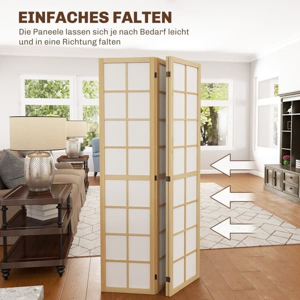 Rootz Foldble Room Divider - Tietosuoja -näyttö - itsenäinen osio - Tyylikäs muotoilu - 160 cm x 1,7cm x 170cm