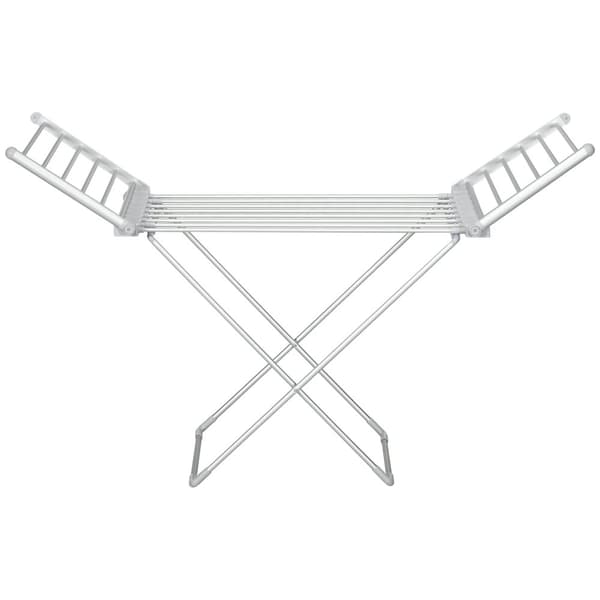 Rootz opvarmet elektrisk vaskeri - tørringsstativ - sammenfoldeligt tøjstativ - sparer tørretid - 144L x 53b x 91H cm